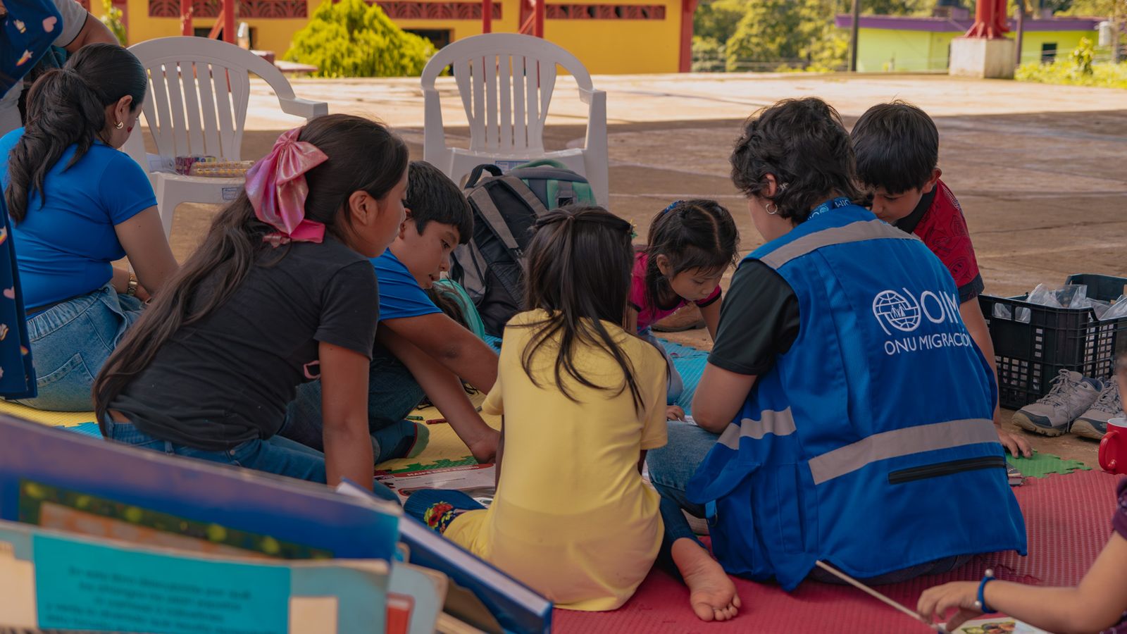Families in El Edén Chiapas on 2024 identity day