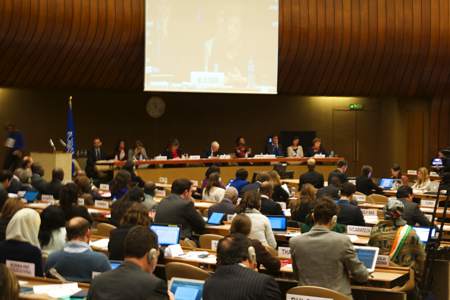 IOM's Conference on Migrants and Cities (CMC) bring together ministers, high-level government officials, mayors and other local authorities, the private sector and civil society organizations to discuss the complex dynamics of human mobility in cities and assess how challenges can be managed and development opportunities maximized. Held on 26 and 27 October 2015 in Palais des Nations, Geneva.