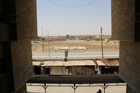 The general hospital in West Mosul that was partially damaged. Currently it is the only general hospital in West Mosul that is still functioning.