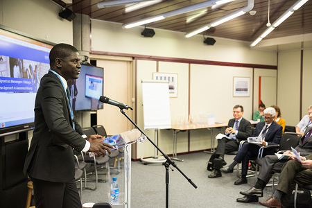 The launch of the report “Migrants as Messengers – The impact of peer-to-peer communication on potential migrants in Senegal” took place at IOM Headquarters in Geneva on 10 September 2019. The scientifically rigorous impact evaluation provides evidence on the impact of peer-to-peer awareness raising on informed and safe migration choices among potential migrants in West Africa. After presenting the results of the impact study, representatives from various international organizations discussed their experiences in advancing the evidence agenda within their respective fields.