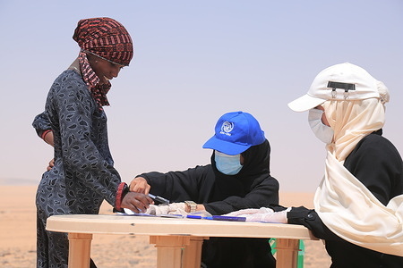 In Yemen, COVID-19 mobility restrictions have left 14,500 migrants stranded and destitute. IOM provides emergency food, health and protection assistance in crises around the world