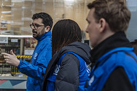 IOM Deputy Director General Ugochi Daniels visits the Keleti train station in Budapest, Hungary, to see IOMâs humanitarian response in the key points of arrival for Ukrainian refugees and Third Country Nationals (TCNs) arriving to Hungary.