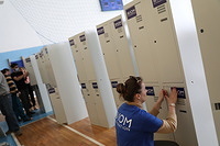 IOM provides 3 collective centers in the Zakarpattia Oblast with hundreds of lockers. This will allow displaced people living in the centers to have access to safer and more dignified living conditions.