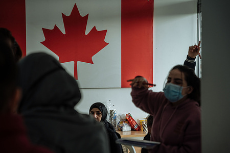 Refugees who have been selected to be resettled to Canada attend a series of pre-departure orientation sessions in Beirut, Lebanon. The sessions help inform refugees of what to expect when travelling to Canada and give them all of the essential information they need to start the next chapter in their lives.