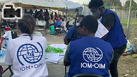 IOM delivering humanitarian aid and assistance to communities.