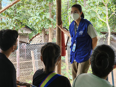 In order to facilitate and support organised migration, IOM offers numerous screening services for diseases like Tuberculosis and COVID-19 at the Mae Lae camp in Thailand.