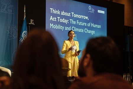The global response to climate change and human mobility is at a crossroads. The direct impacts of climate change, combined with slow-onset secondary effects such as declining agricultural productivity, could lead to the internal migration of up to 216 million people by 2050, depending on the emissions scenario. According to the World Disasters Report 2020, an estimated 200 million people per year could require humanitarian assistance by 2050 due to the combined effects of climate-related disasters and the socioeconomic impacts of climate change. In order to break this vicious cycle of instability, vulnerability and displacement, efforts should focus on looking at how crisis risk is generated and how disaster risk reduction, humanitarian assistance and sustainable development efforts can adapt to changing and complex realities. During the International Dialogue on Migration (IDM) session in New York in March 2023, it was highlighted that more action is urgently needed to tackle climate change and achieve the Sustainable Development Goals (SDGs). The second session of the 2023 International Dialogue on Migration, which took place on 5-6 October in Geneva, built on the outcomes of the Kampala Declaration and the SDG Summit and provided input to discussions at the Twenty-eighth Conference of the Parties to the United Nations Framework Convention on Climate Change (COP28) and other key upcoming events, in particular the United Nations Summit of the Future in 2024 and the regional reviews of the Global Compact for Safe, Orderly and Regular Migration. It will promote cross-thematic and cross-regional linkages, highlighting challenges, opportunities, and good practices to help place climate mobility high on global and regional agendas. Many opportunities exist to broaden the range of solutions available to States, communities, and other stakeholders to address human mobility in the context of climate change, from scaling up existing measures that have proven effective, learning from one another and identifying the different contexts in which solutions have been successful, to promoting cooperation to develop further solutions.